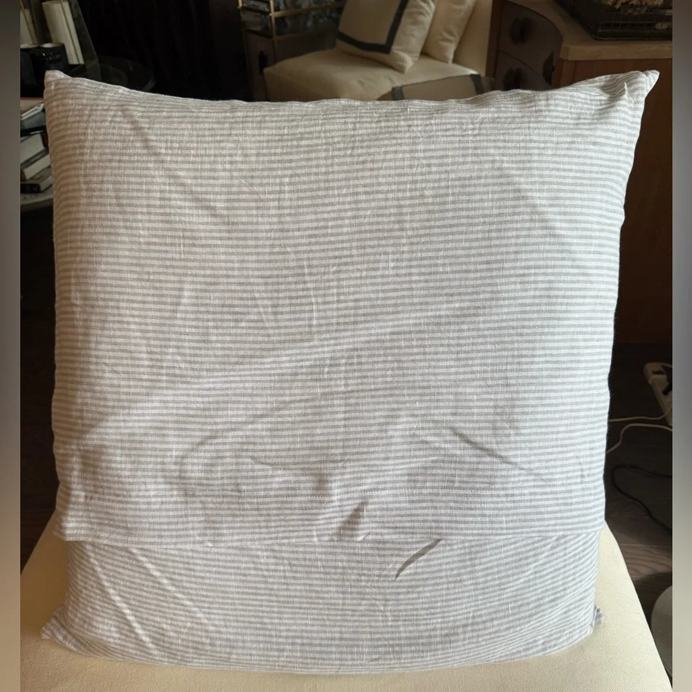 SERENA & LILY Linen Pillow Cover 26x26